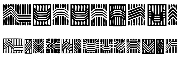 Mokhabiso Regular Font LOWERCASE