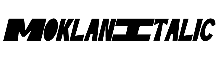 Moklan Italic  baixar fontes gratis
