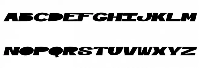 Moklan Italic Schriftart Groß