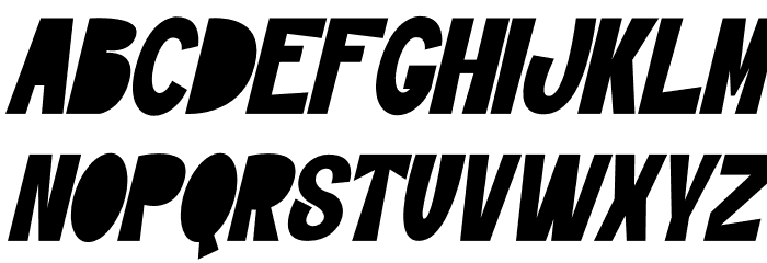 Moklan Italic Font LOWERCASE
