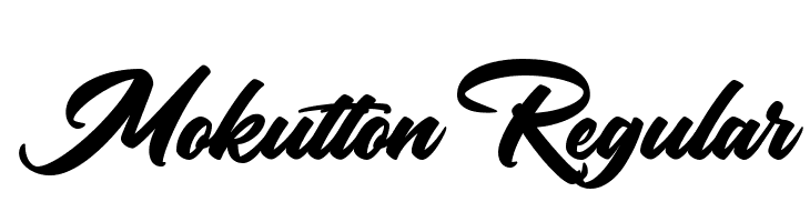 Mokutton Regular  لخطوط تنزيل