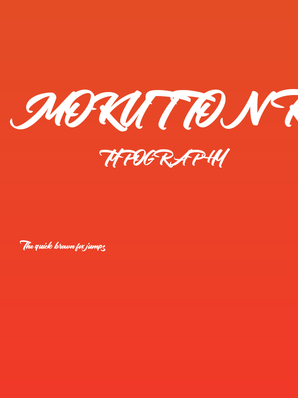 Mokutton Regular Poster