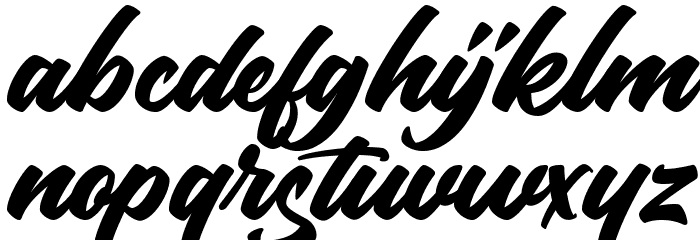 Mokutton Regular Font LOWERCASE