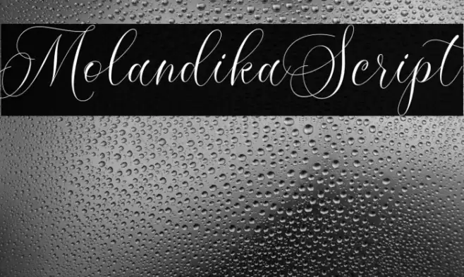 MolandikaScript Font examples