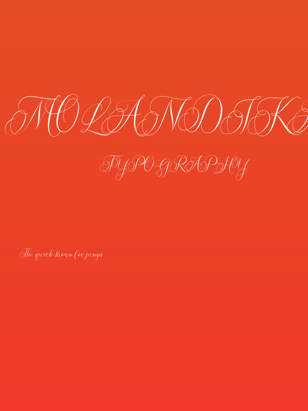 MolandikaScript Poster