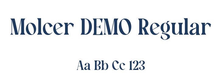 Molcer DEMO Regular Font Preview