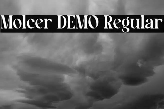 Molcer DEMO Regular Font examples