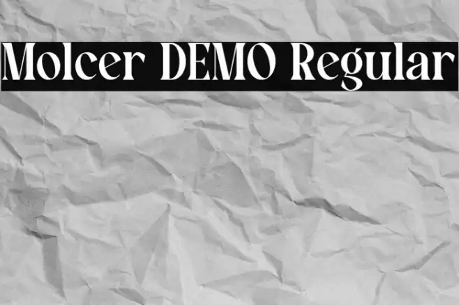 Molcer DEMO Regular Font examples
