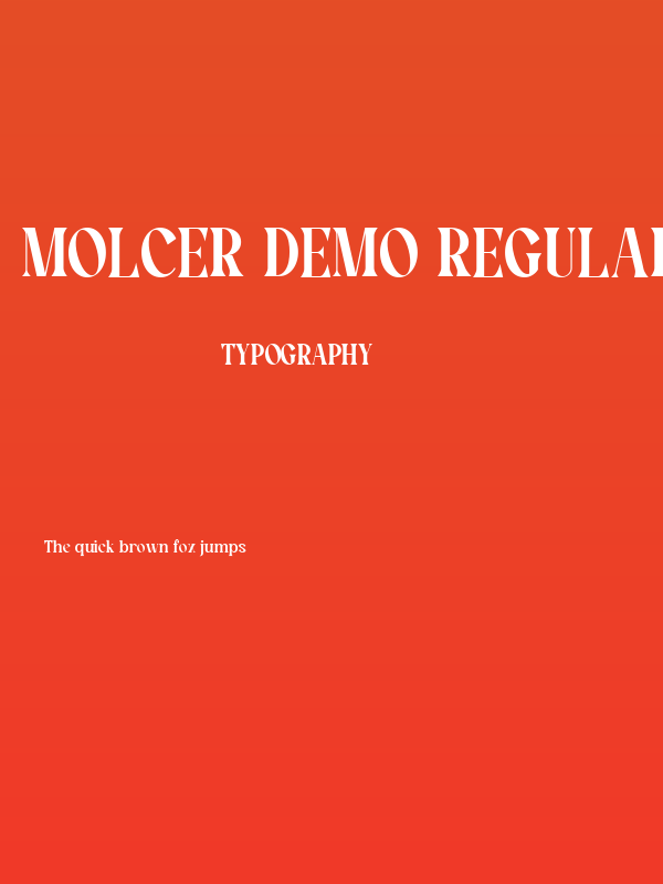 Molcer DEMO Regular Poster