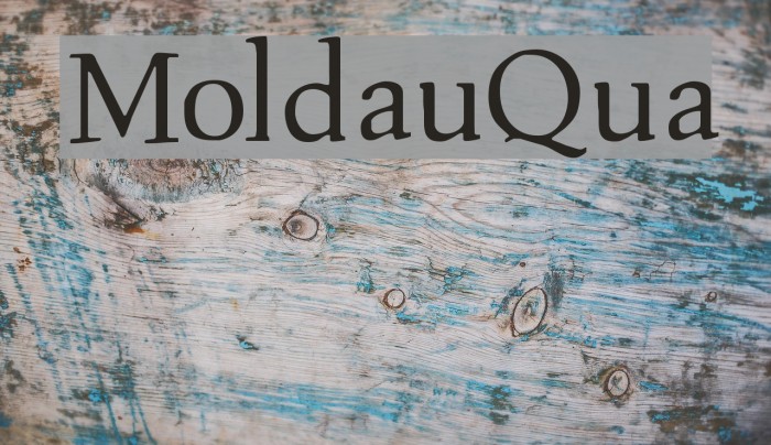 MoldauQua Font examples