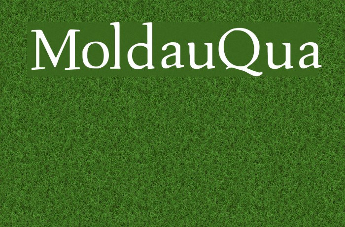 MoldauQua Font examples