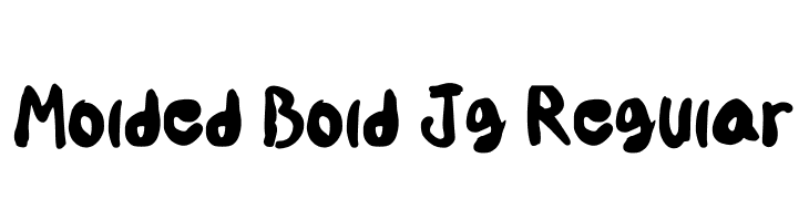 Molded Bold Jg Regular  لخطوط تنزيل