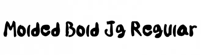 Molded Bold Jg Regular  Free Fonts Download