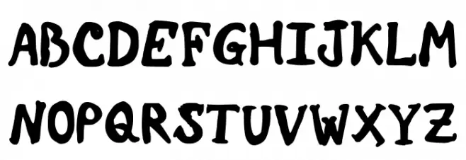 Molded Bold Jg Regular Schriftart Groß