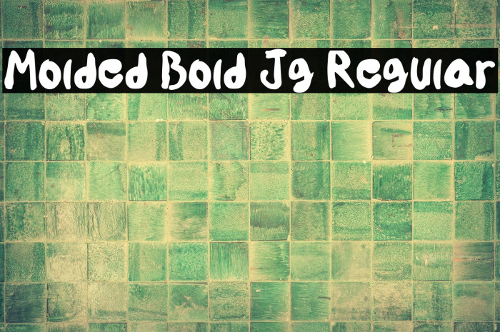 Molded Bold Jg Regular Example 3