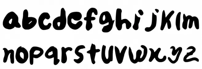 Molded Bold Jg Regular 字体 小写