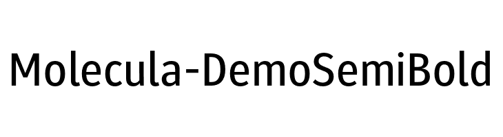 Molecula - Demo Semi Bold  Descarca Fonturi Gratis