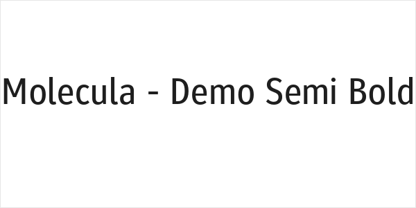 Molecula - Demo Semi Bold Logo
