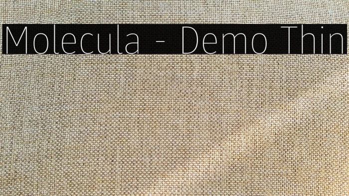 Molecula - Demo Thin Example 1