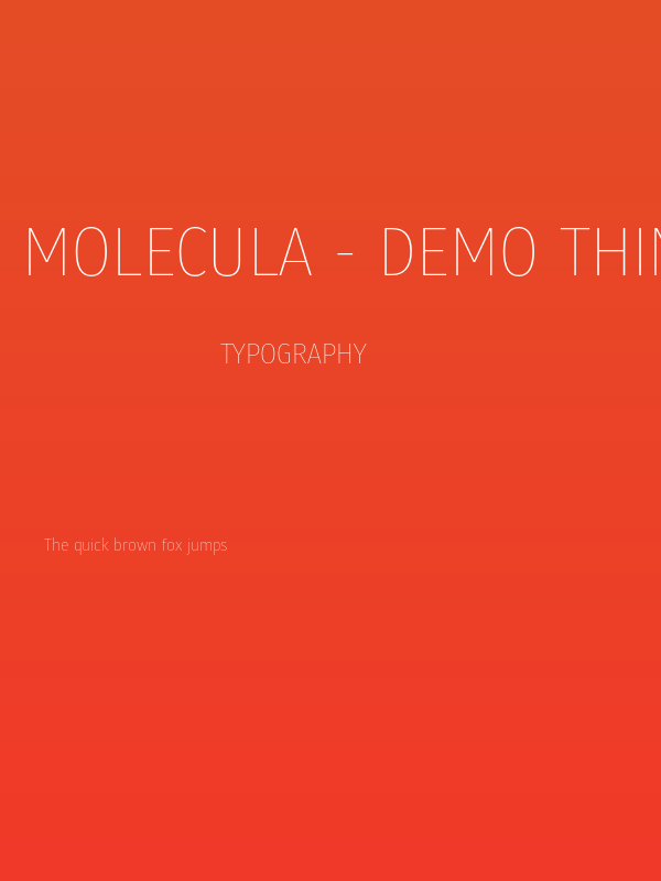 Molecula - Demo Thin Poster
