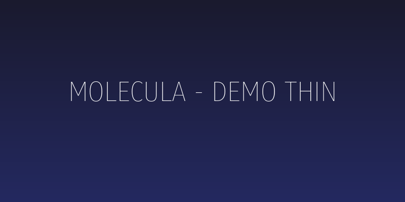 Molecula - Demo Thin Social Header