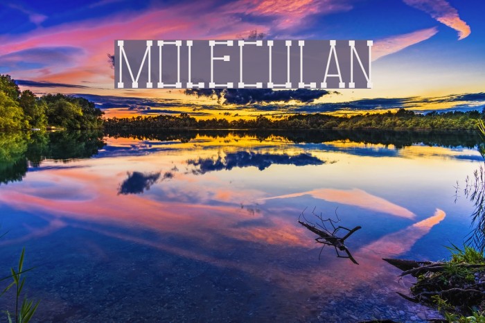 Moleculan Font examples
