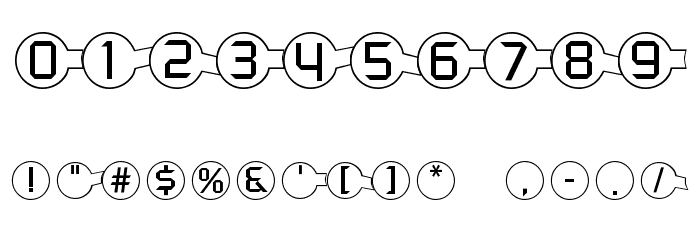 Molecular Font OTHER CHARS