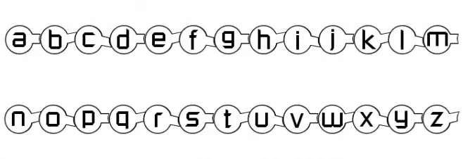 Molecular Шрифта ВЕРХНИЙ