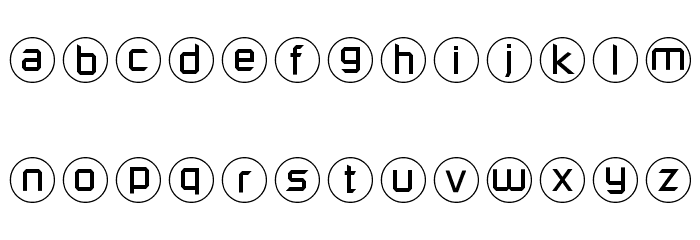 Molecular Font LOWERCASE