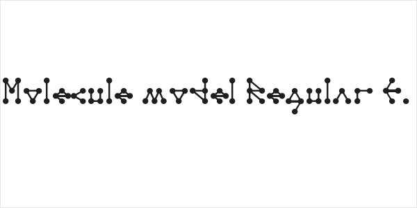 Molecule model Regular E. Logo