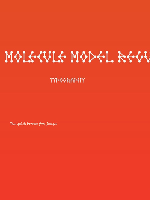 Molecule model Regular E. Poster