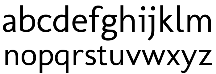 Molengo Font LOWERCASE