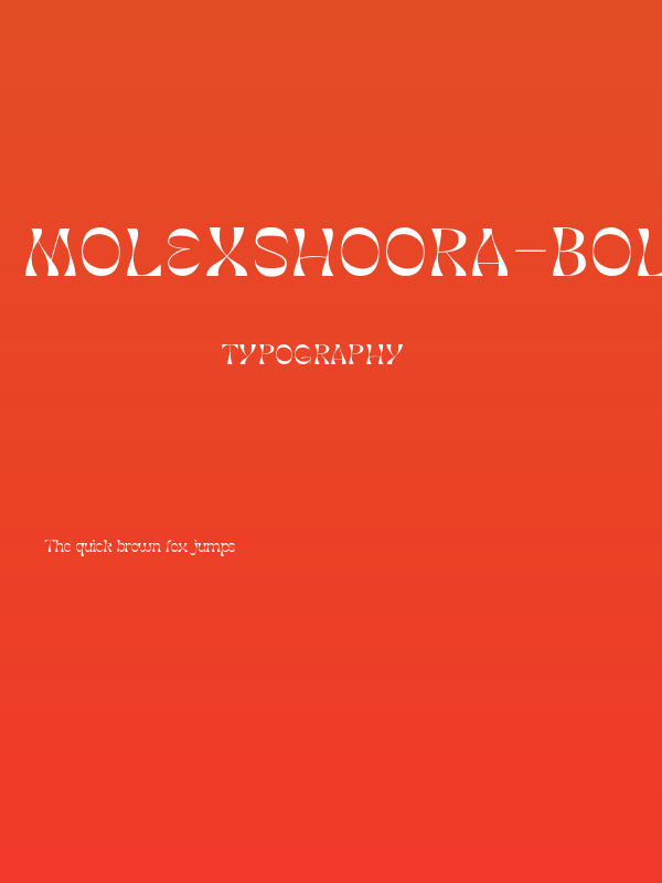 MolexShoora-Bold Poster