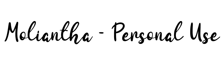 Moliantha - Personal Use  Free Fonts Download