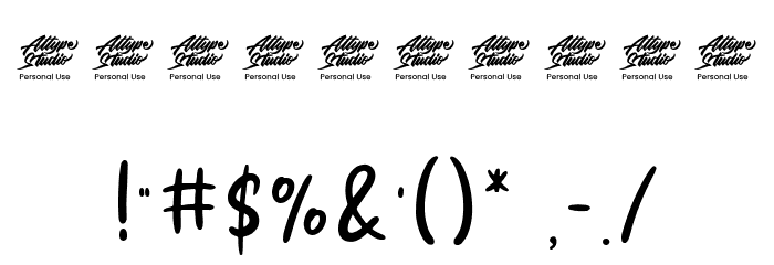 Moliantha - Personal Use Font OTHER CHARS