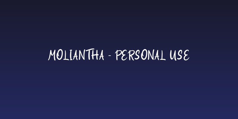 Moliantha - Personal Use Social Header