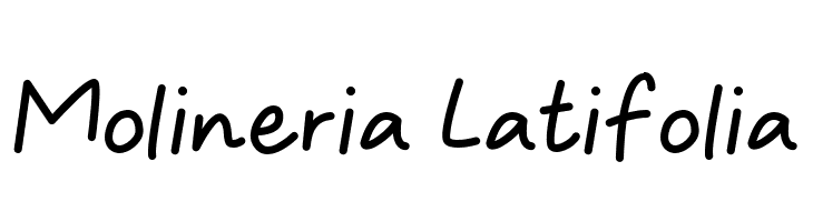 Molineria Latifolia  les polices de caractères gratuit tlcharger