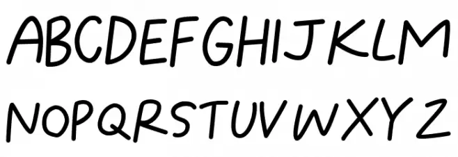 Molineria Latifolia Schriftart Groß