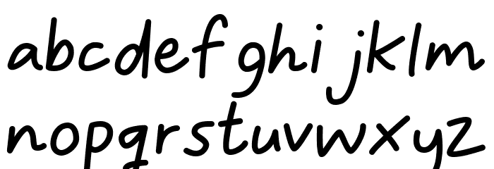 Molineria Latifolia Font LOWERCASE