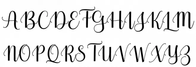 MolistaScript Font UPPERCASE