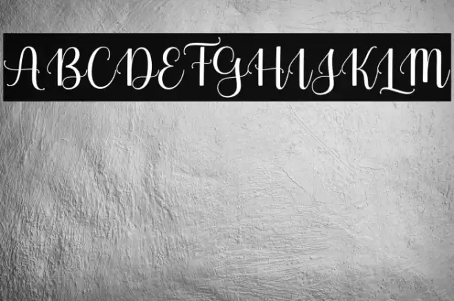 MolistaScript Font examples