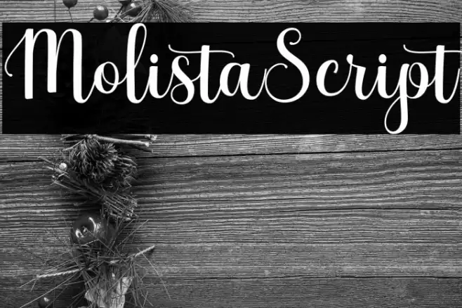 MolistaScript Font examples