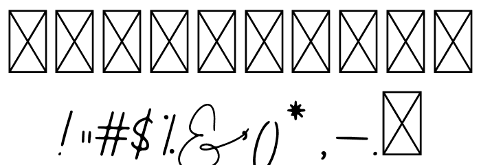 Molita Font Font OTHER CHARS