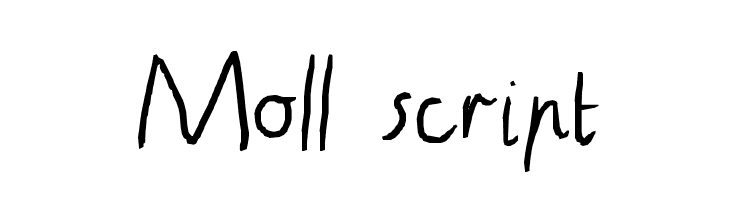 Moll script  Fuentes Gratis Descargar