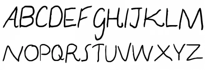 Moll script Schriftart Groß