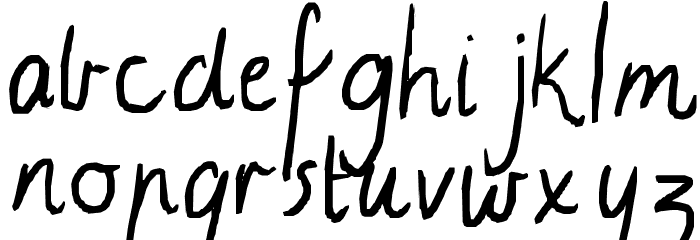 Moll script Font LOWERCASE