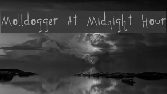 Molldogger At Midnight Hour Font examples