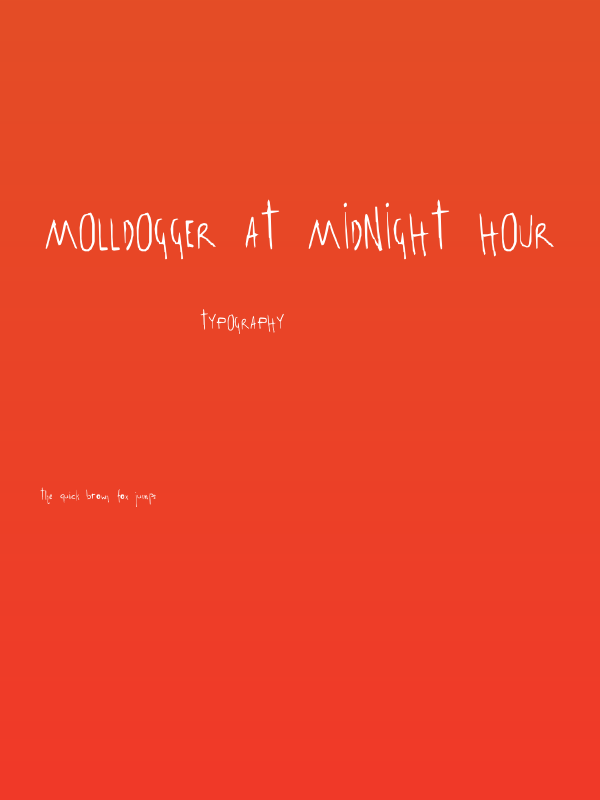 Molldogger At Midnight Hour Poster