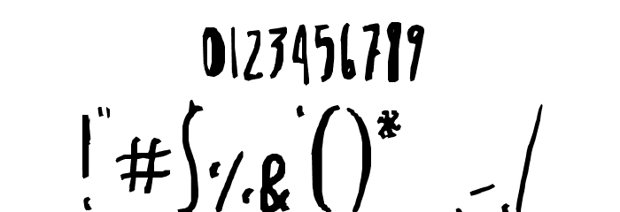 Molldogger Forever Font OTHER CHARS