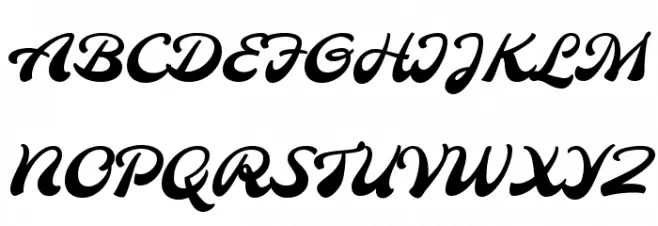 Molle Schriftart Groß